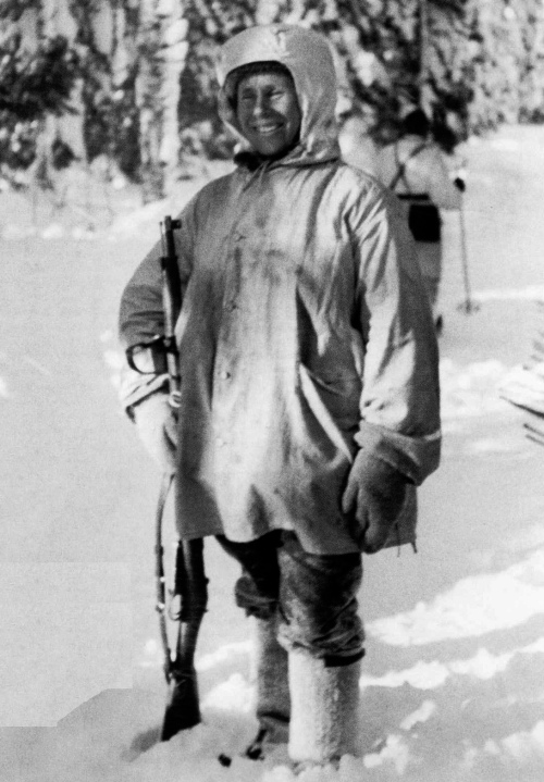 sniper Finnish Army 2nd Lt. Simo Häyhä one of the best snipers in modern history