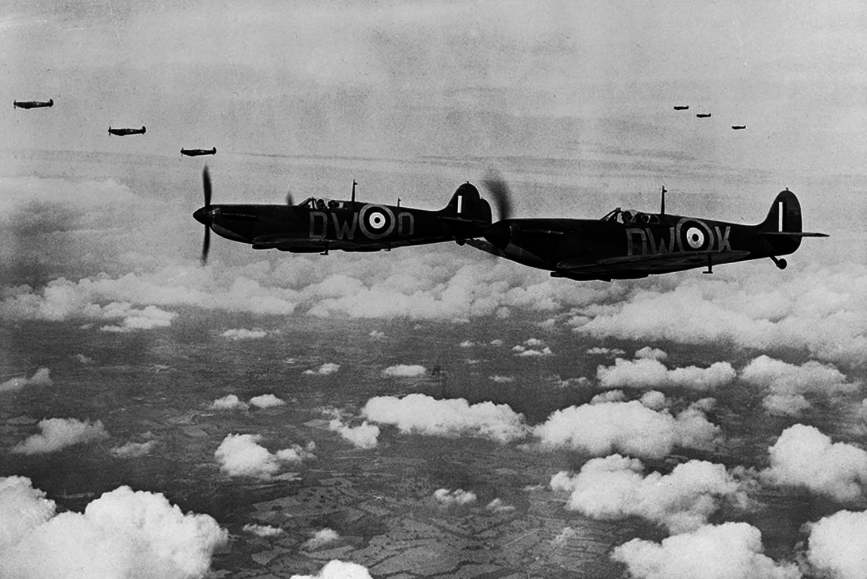 Supermarine Spitfires during the Battle of Britain (Photo from the Imperial War Museum)