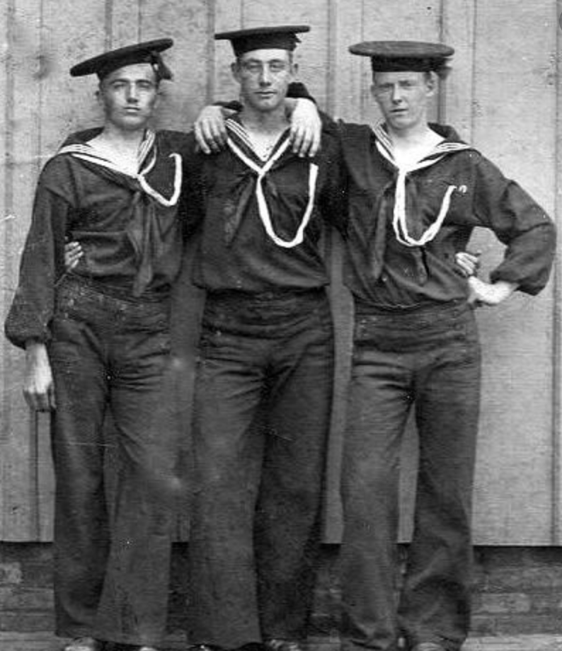 sailors buttons on trousers