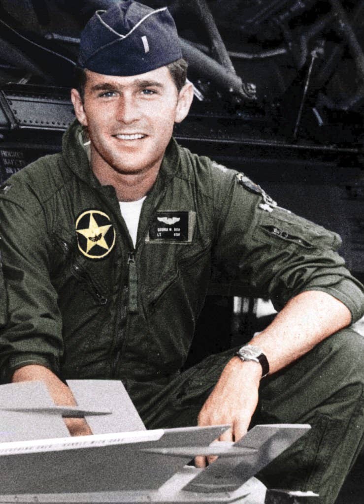 President George W. Bush as a member of the Texas Air National Guard, where he served from 1968-1973 (U.S. Air Force)