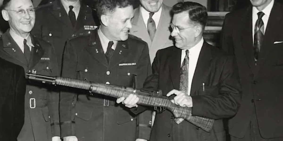 <em>The M1 Garand was designed in .30 caliber due to the surplus of wartime ammo (Springfield Armory)</em>