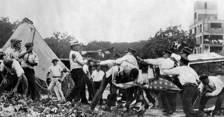 bonus army police clash nara