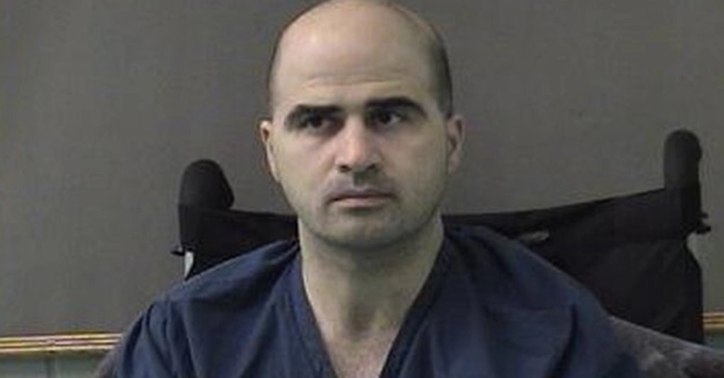 U.S. Maj. Nidal Hasan was booked and sent to military death row (Photo by Bell County Sheriff's Office via Getty Images)