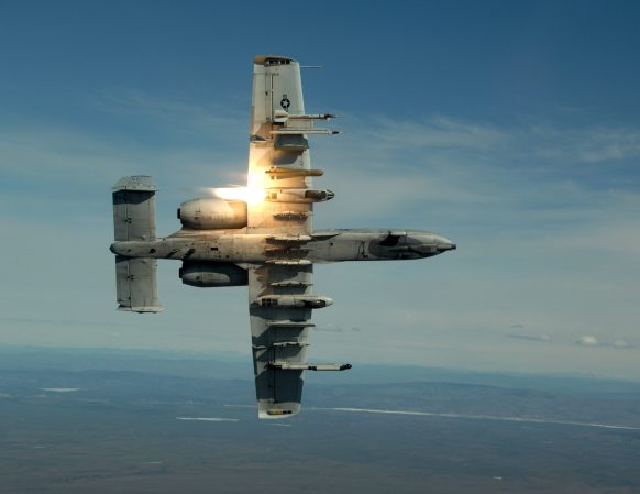 Watch the effects of an A-10’s GAU-8 cannon on an enemy building