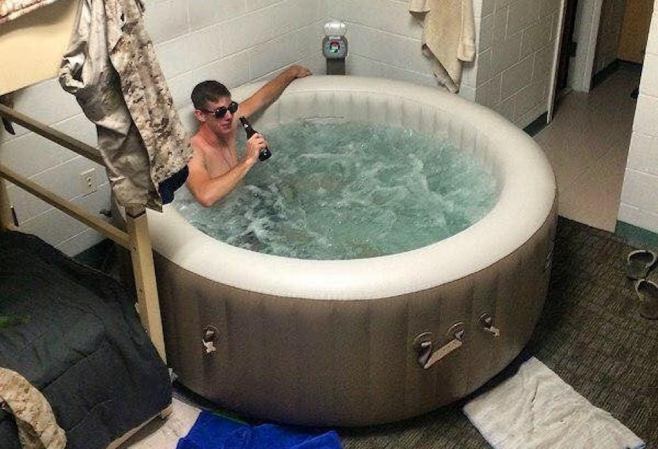 One Photo Shows How A US Marine Totally Wins At Barracks Life