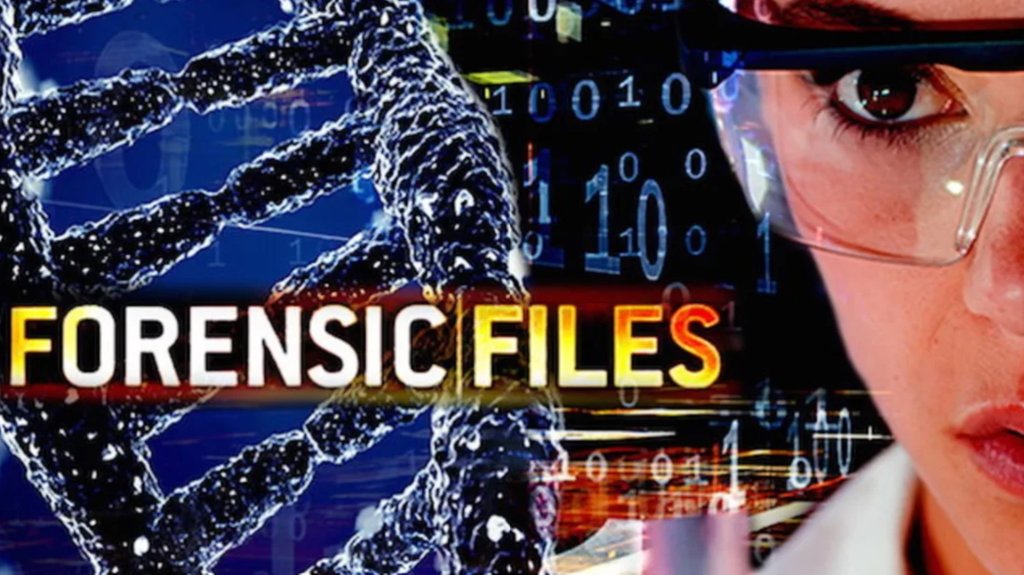 a screenshot from the opening sequence of the show Forensic Files.
