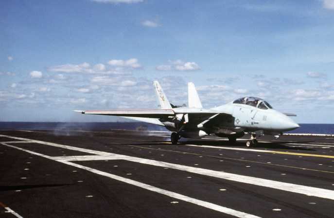 A Navy F-14 Tomcat once shot down an Air Force RF-4C Phantom