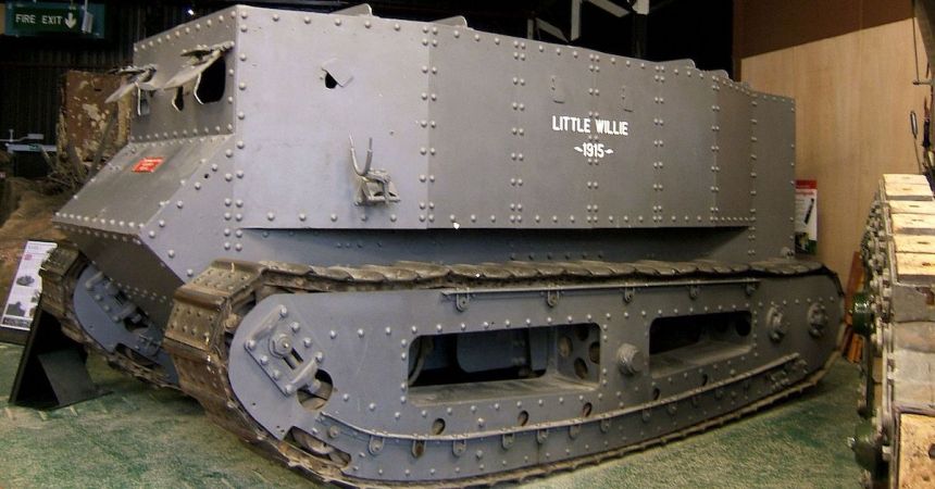 This heavy French tank could be pierced with a pistol
