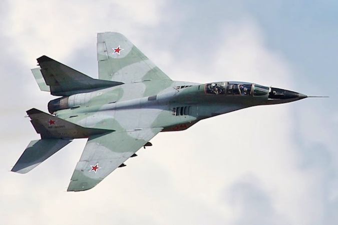 This Russian fighter has to be chained to a tractor before takeoff