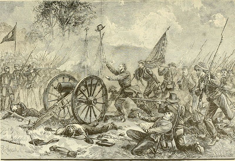 picket's charge civil war flag bearers