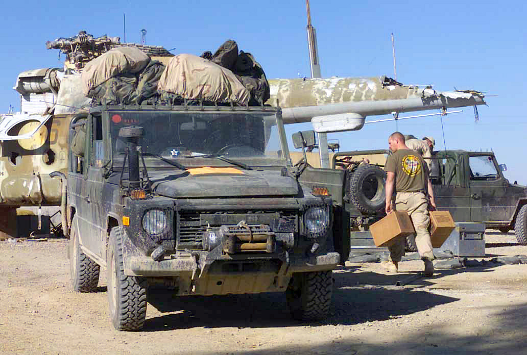 Marines load up mercedes-benz