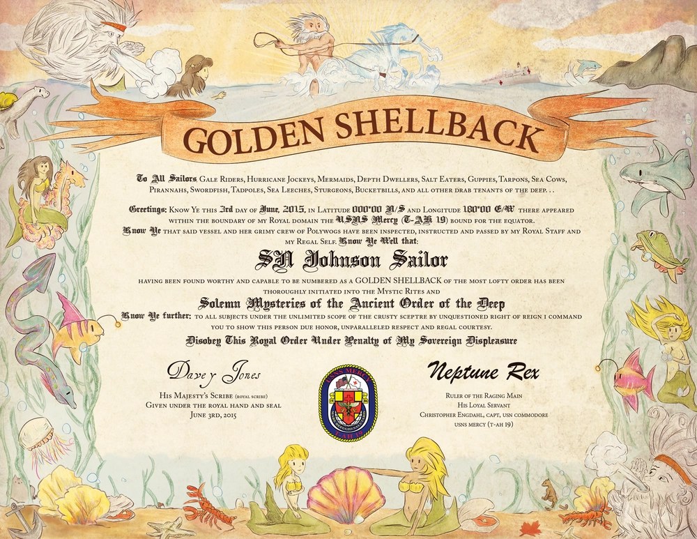 shellback certificate