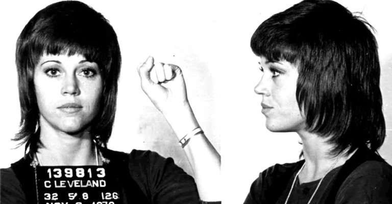 jane fonda mugshot vietnam vets ohio