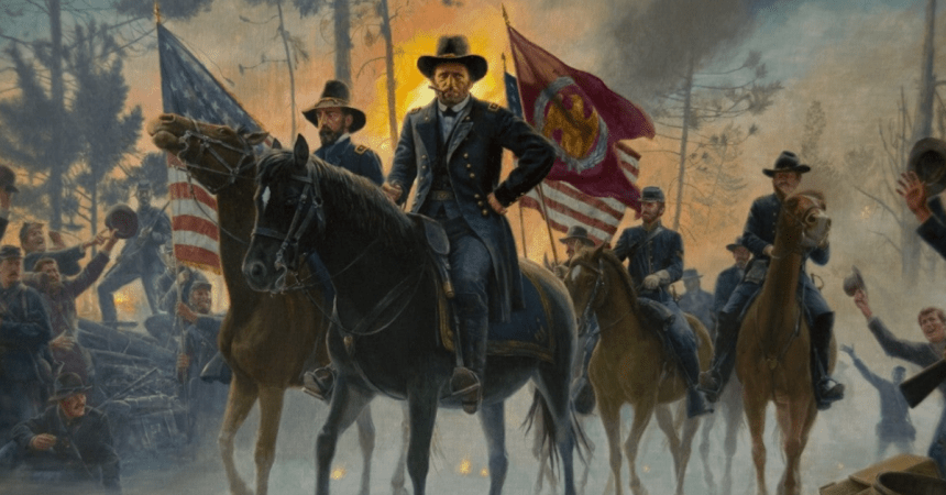 Their first battle: Ulysses S. Grant charges to victory