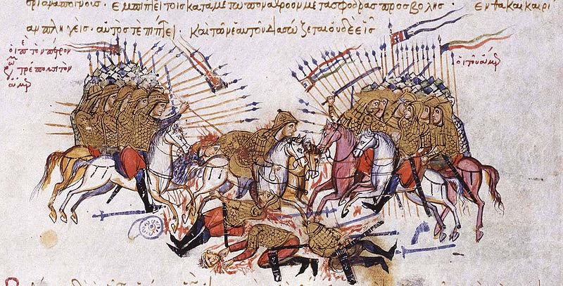Clash between Byzantines and Arabs at the Battle of Lalakaon