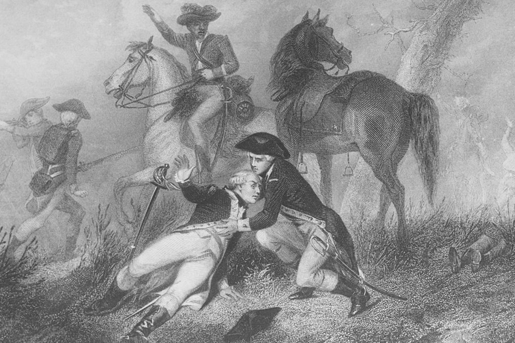 marquis de lafayette wounded brandywine