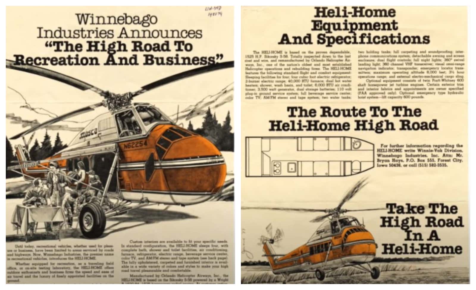 winnebago helicopter advertisement