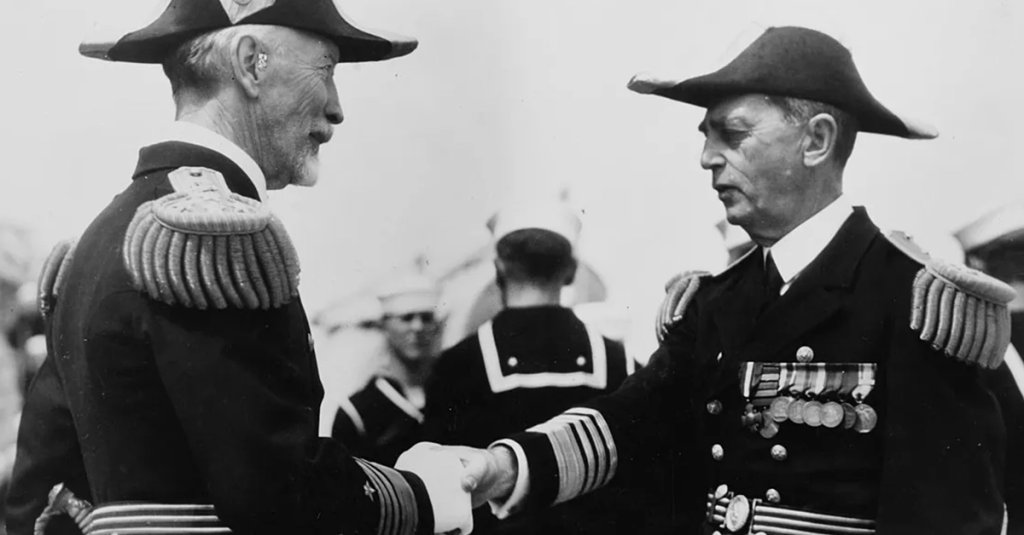 william leahy highest ranking WWII officer in bicorn hat