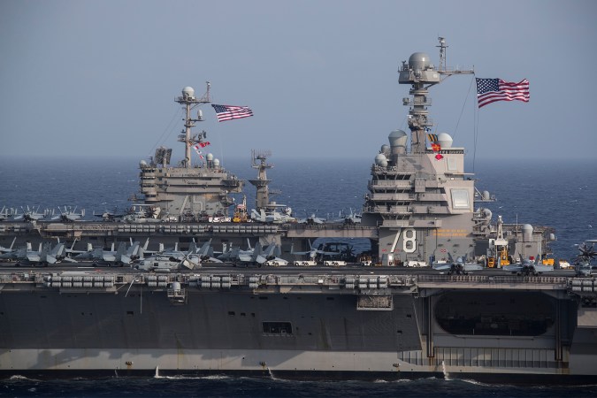 What happened aboard the Carl Vinson during Bin Laden’s burial at sea
