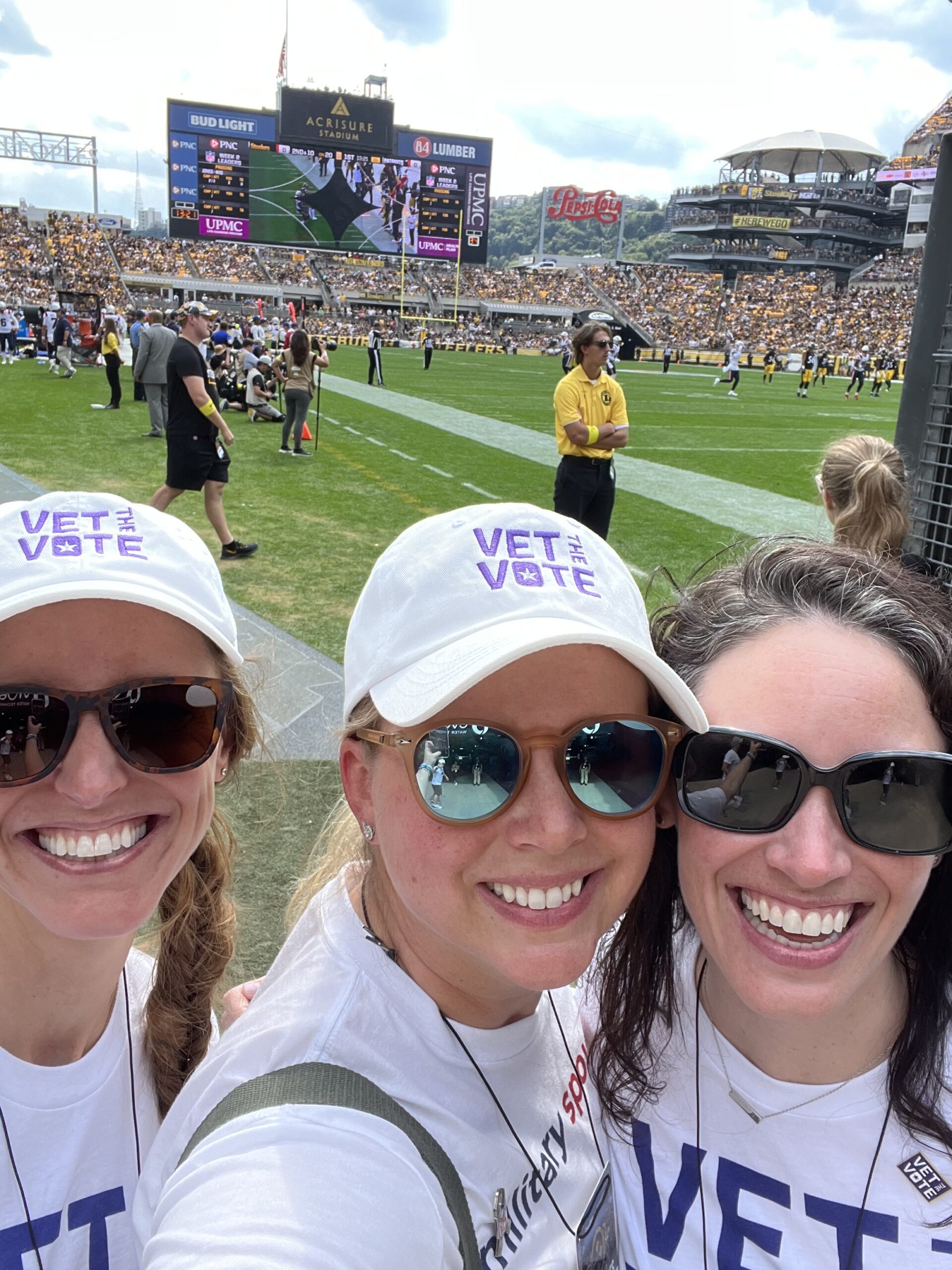 Vet the Vote at NFL game