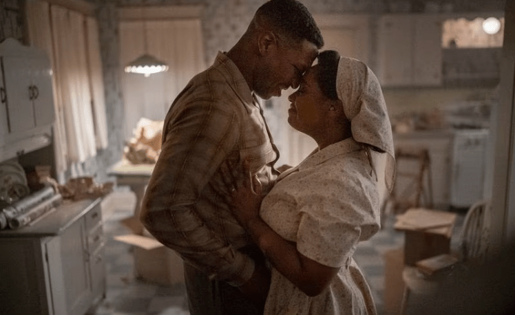 jonathan majors and christina jackson in devotion