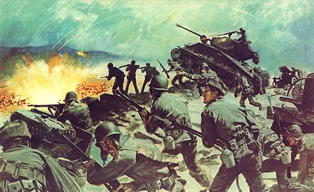 painting of the battle of chipyong-ni