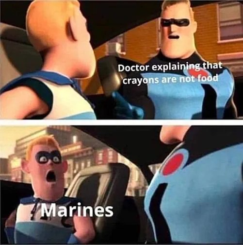 marine crayons military memes