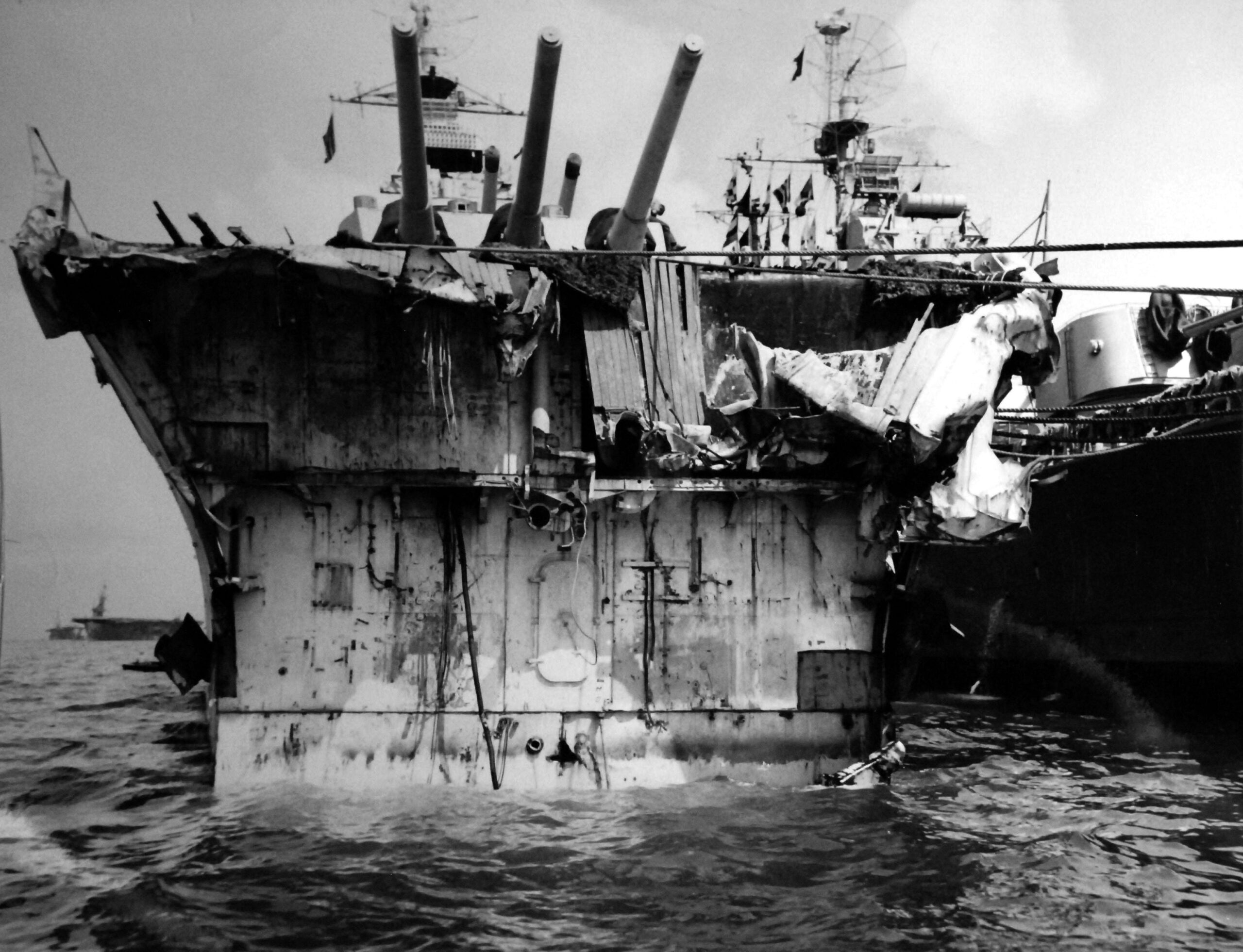 damaged ship