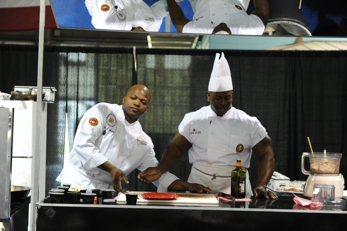 Slade Rushing Chef Chef Rush does 2,222 push-ups a day to take on veteran suicide