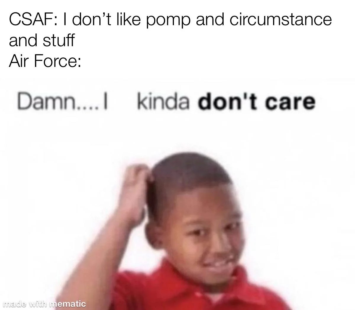 air force pomp and circumstance meme