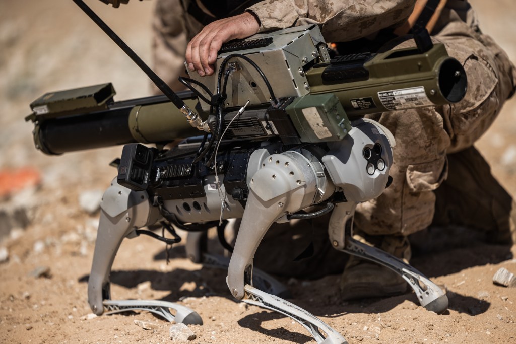Marine Corps robotic goat.