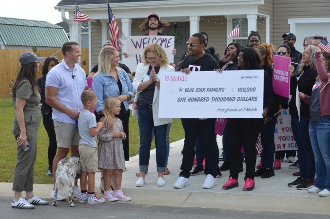 Blue Star Families and T-Mobile give military family a home makeover