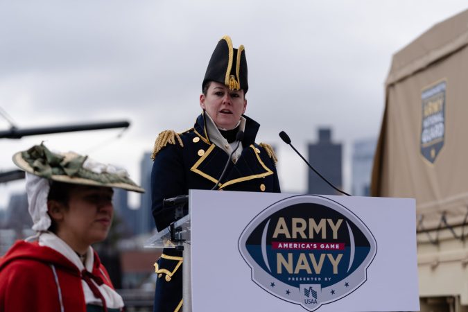 USAA kicks off 124th Army-Navy game celebrations by honoring 250th anniversary of Boston Tea Party