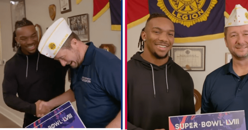 Atlanta Falcons’ Bijan Robinson surprises USMC vet with Super Bowl tickets