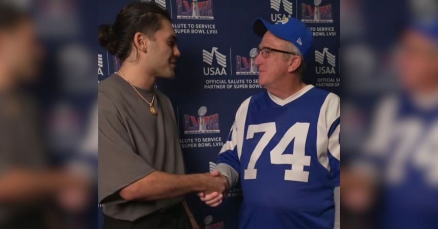Detroit Lions’ Aidan Hutchinson gives away Super Bowl tickets to Army veteran
