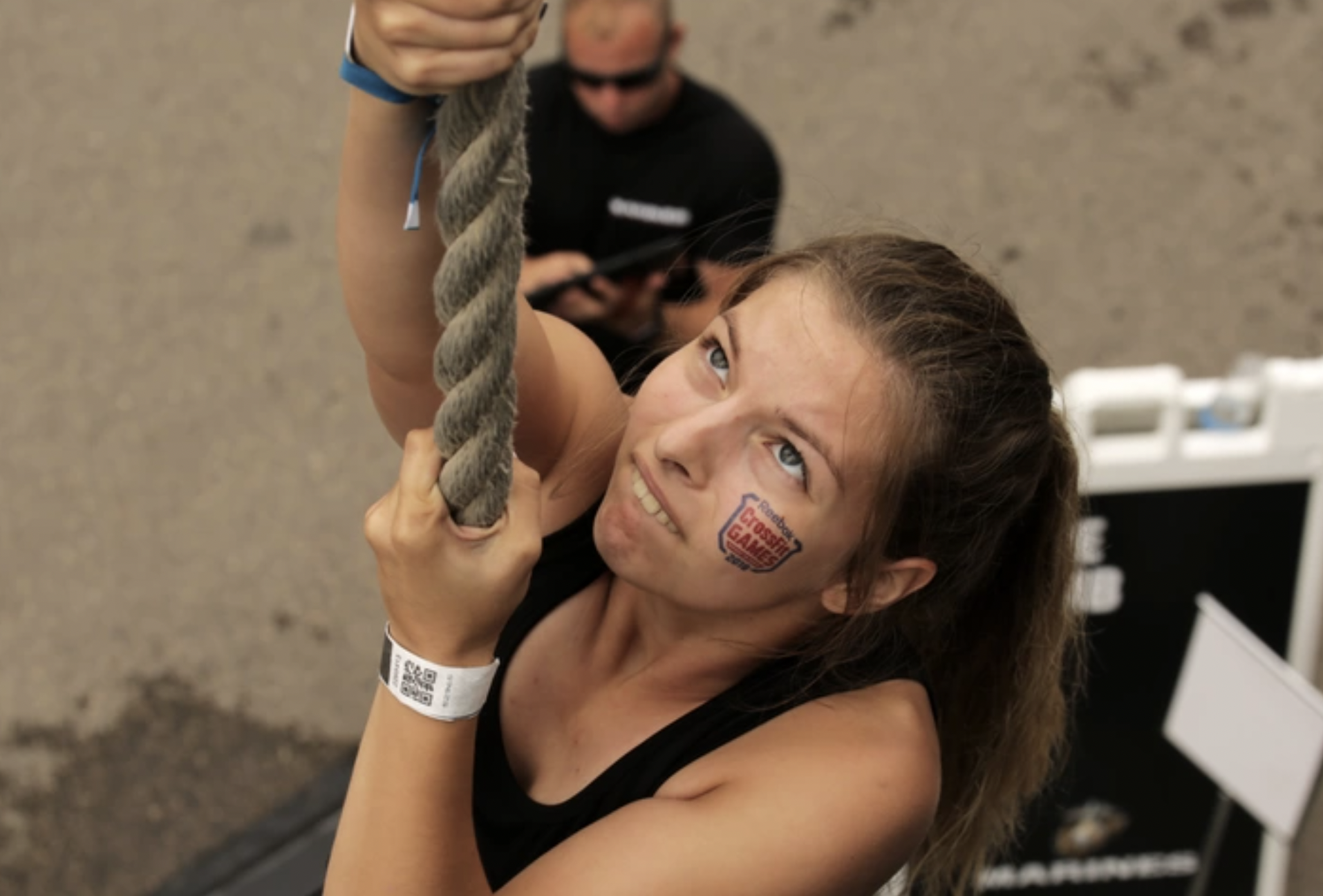 People attending the 2018 Reebok CrossFit Games participate in Marine Corps' Battles Won Challenge in Madison, Wisconsin, August 1, 2018. The CrossFit Games is the world’s premiere test to find the "Fittest on Earth." The Games have been held every summer since 2007 and include a broad variety of different events that that focus on functional movements to quickly move large loads over long distances.