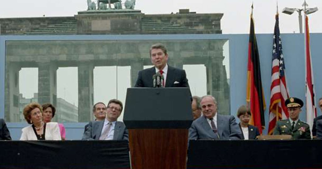 Reagan Berlin Wall 1987 greatest military speech
