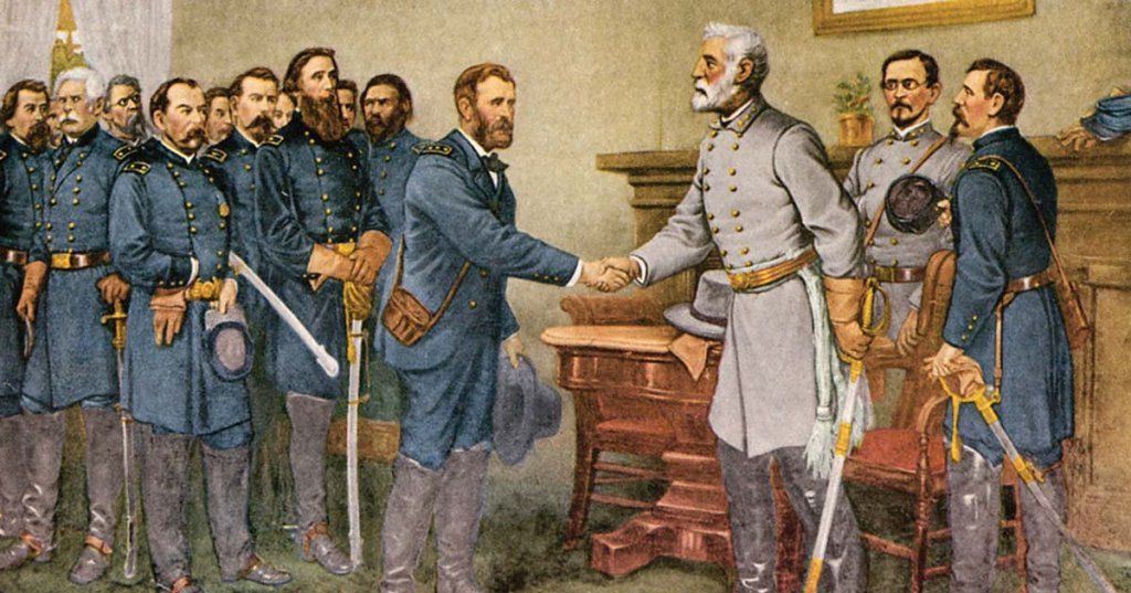 Civil war beards appomattox