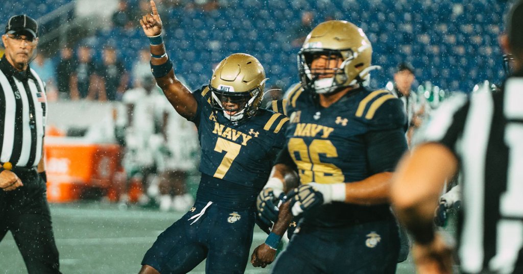 Navy tops UAB Navy Football