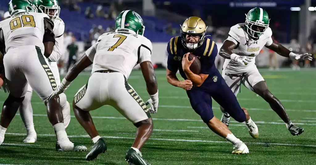 Academy football Navy vs Tulsa 2025