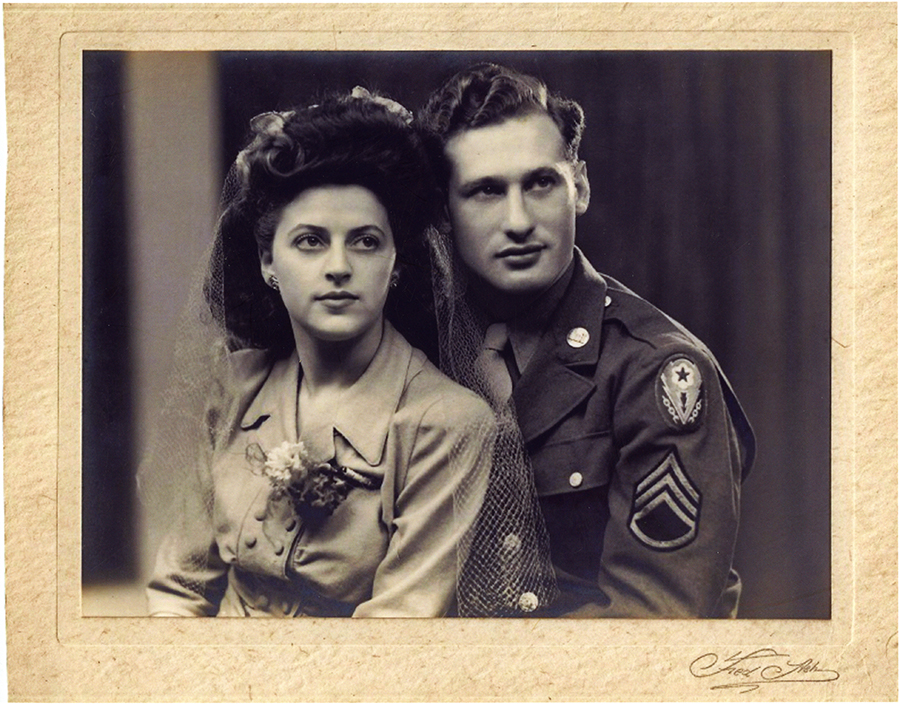 Pearl jacobs daube war bride wedding photo
