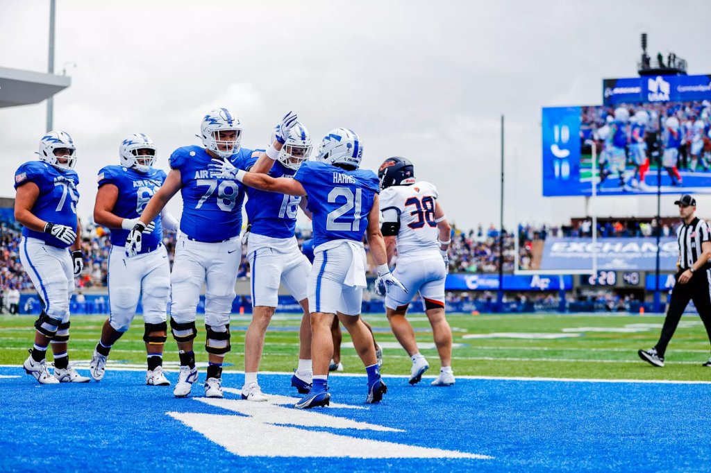 air force falcons bucknell win