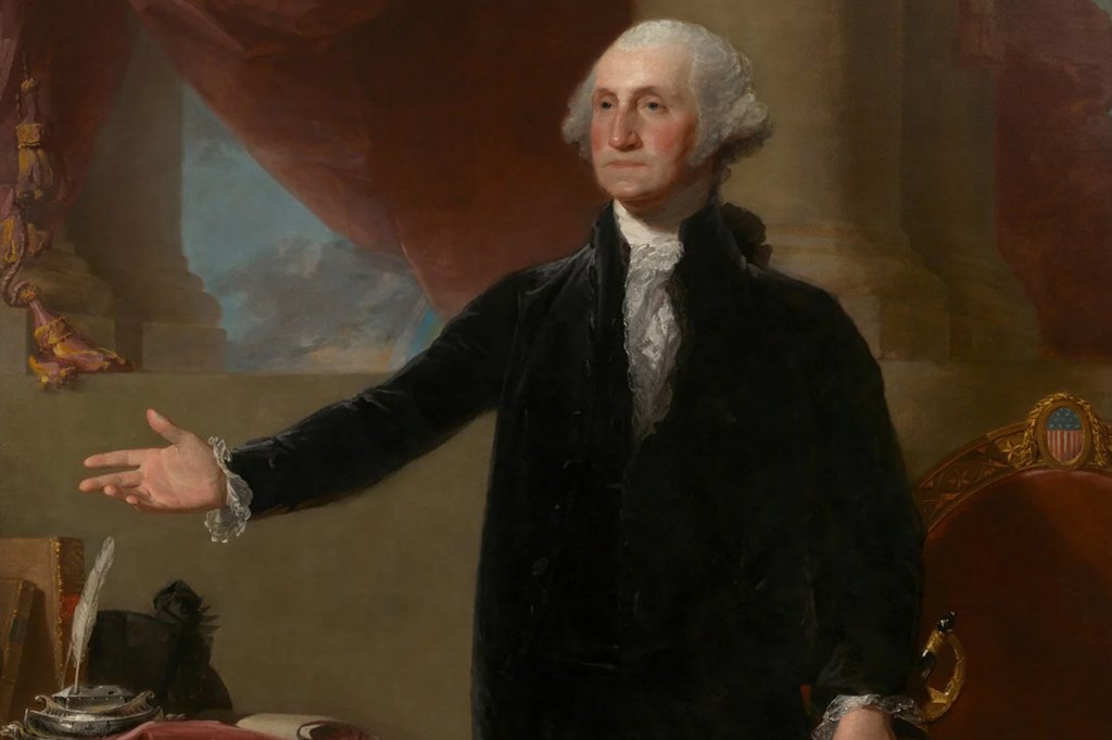 Landsdowne's portrait of George Washington, a Revolutionary War Ghost.