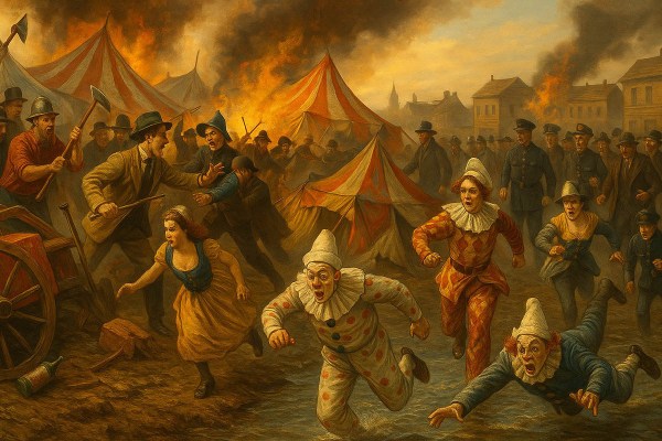 Clown Riots The Toronto Circus Riot saw clowns fight firefighters in a two-day ...