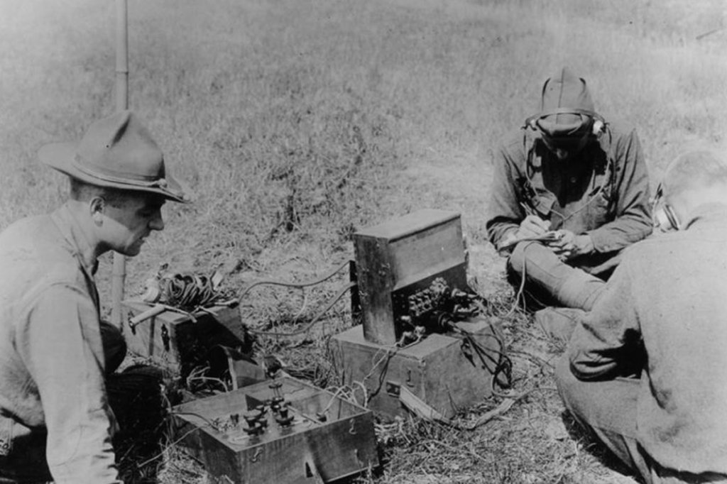 "Receiving set for trench radio," 1914-1918.