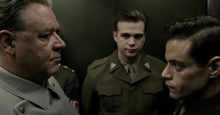"Nuremberg," starring Russell Crowe and Rami Malek, is in theaters on Nov. 7, 2025. (Sony Pictures Classics)