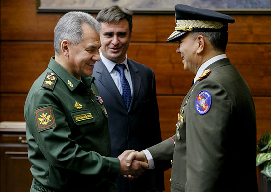 Meeting of the Minister of Defense of the Russian Federation, General of the Army Sergei Shoigu, with the Minister of Defense of the Bolivarian Republic of Venezuela, General-in-Chief Vladimir Padrino Lopez