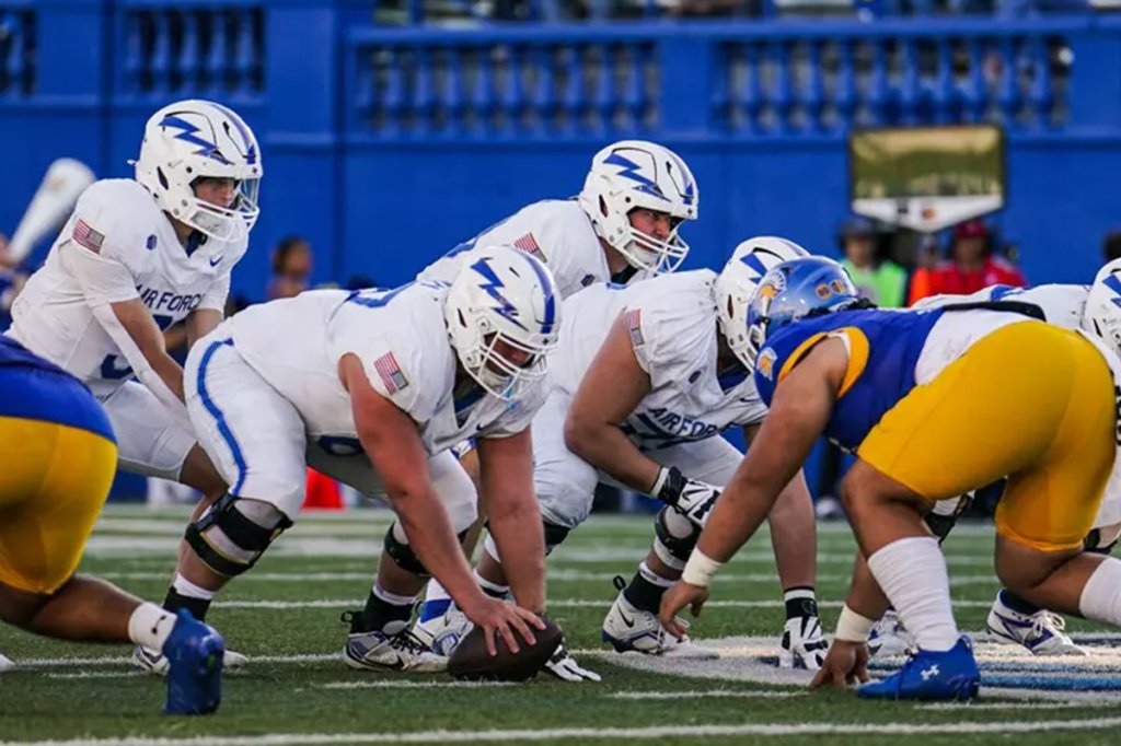 academy football air force line air force