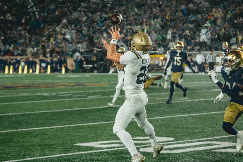academy football touchdown navy