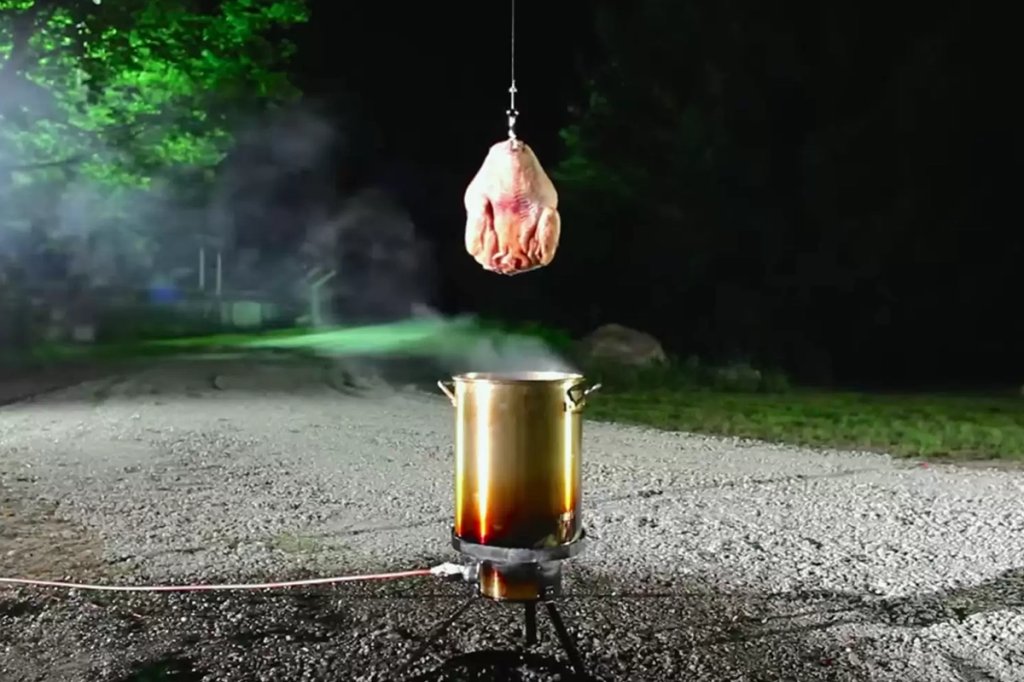 deep fry turkey best case scenario youtube
